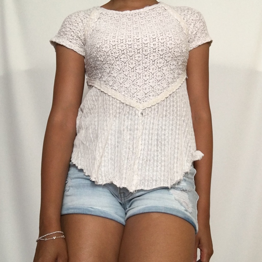 Off white lace blouse